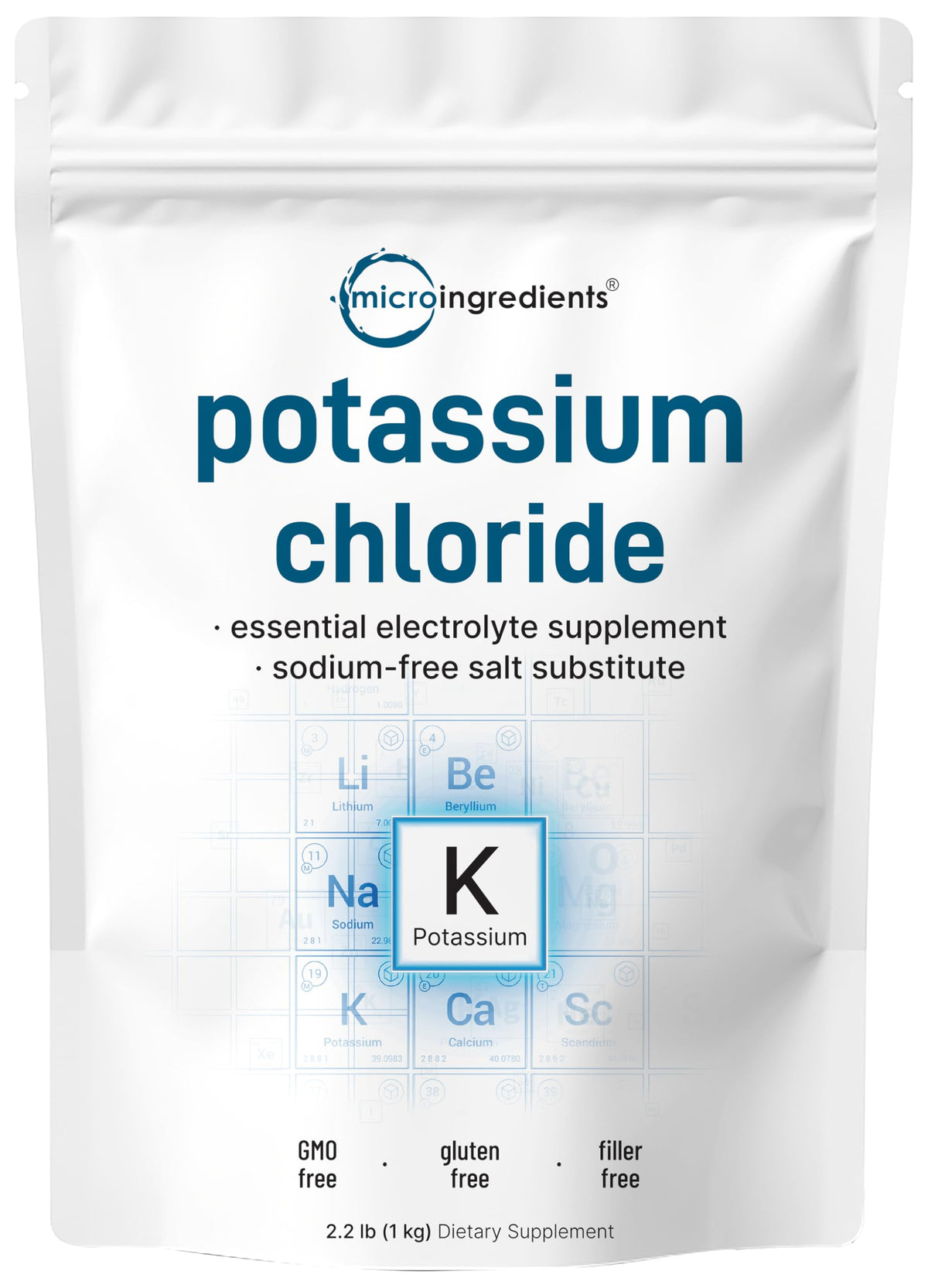 Micro Ingredients envase frontal mostrando 1 kg y pureza garantizada