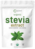 Micro Ingredients envase frontal de stevia orgánica muestra pureza