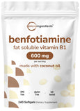 Micro Ingredients envase frontal que muestra 240 softgels y beneficios del producto