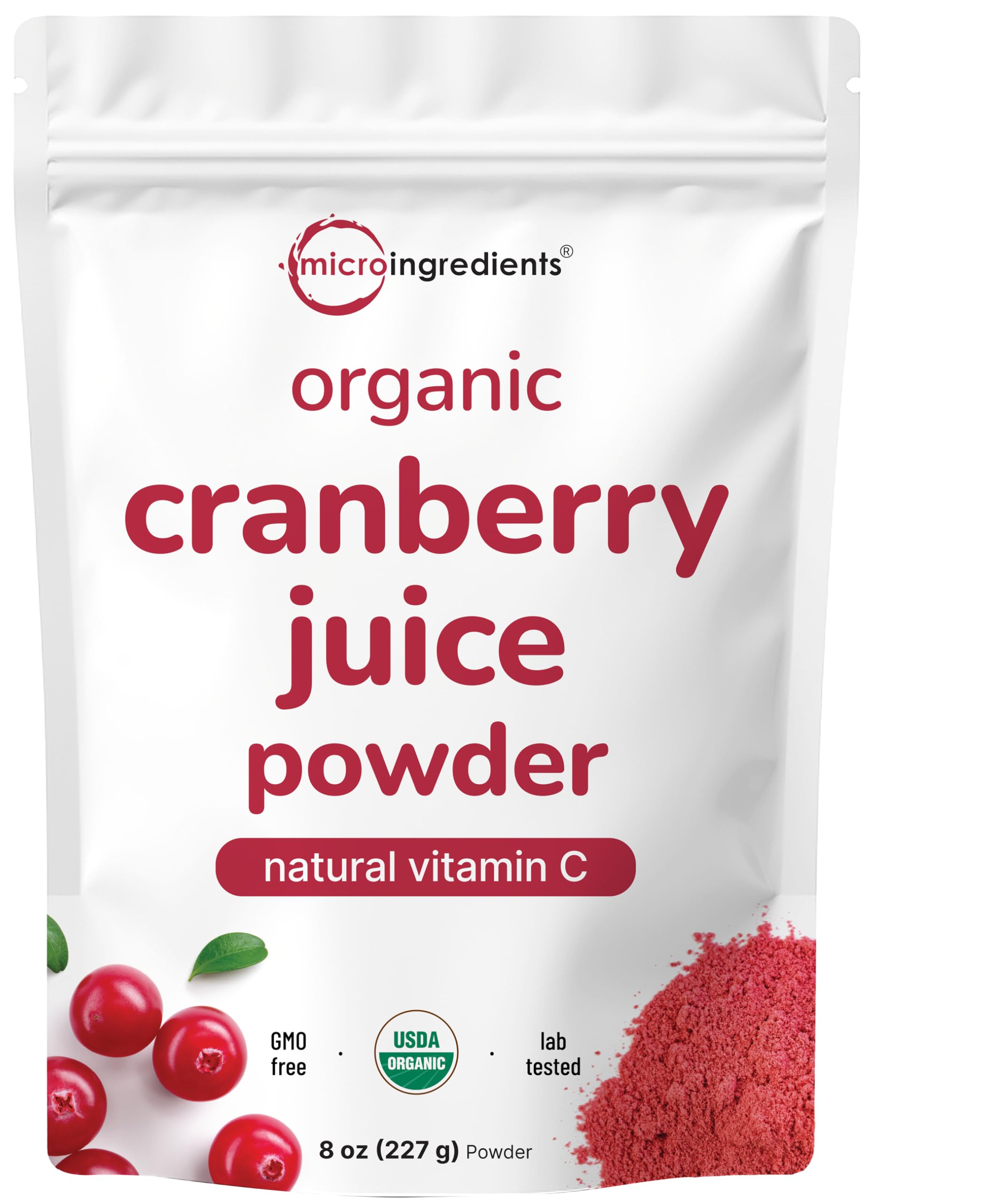 Micro Ingredients envase frontal que muestra producto orgánico y sin rellenos