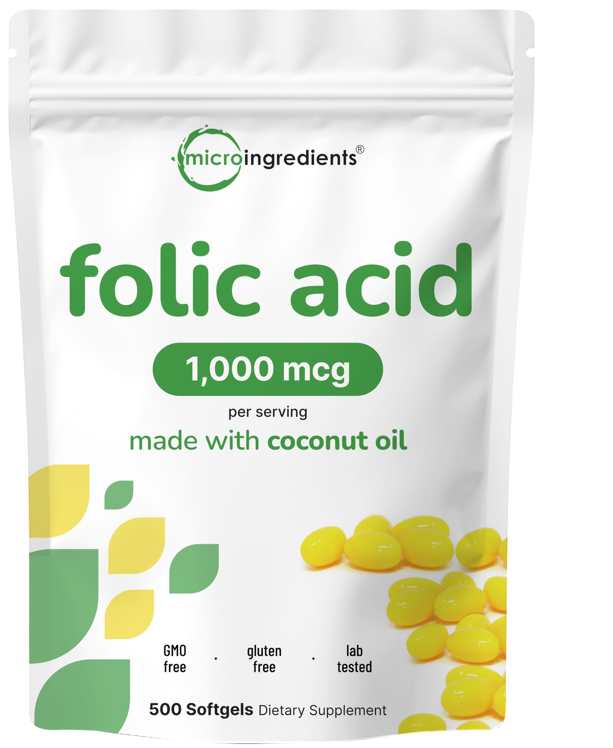 Micro Ingredients frente del empaque mostrando bolsa y cantidad por venta