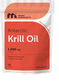 Micro Ingredients frente del paquete de krill con beneficios visibles