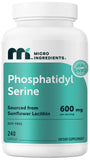 Micro Ingredients frente del envase mostrando fosfatidilserina y beneficios