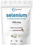 Micro Ingredients frontal del empaque mostrando 500 softgels y beneficio de suministro prolongado