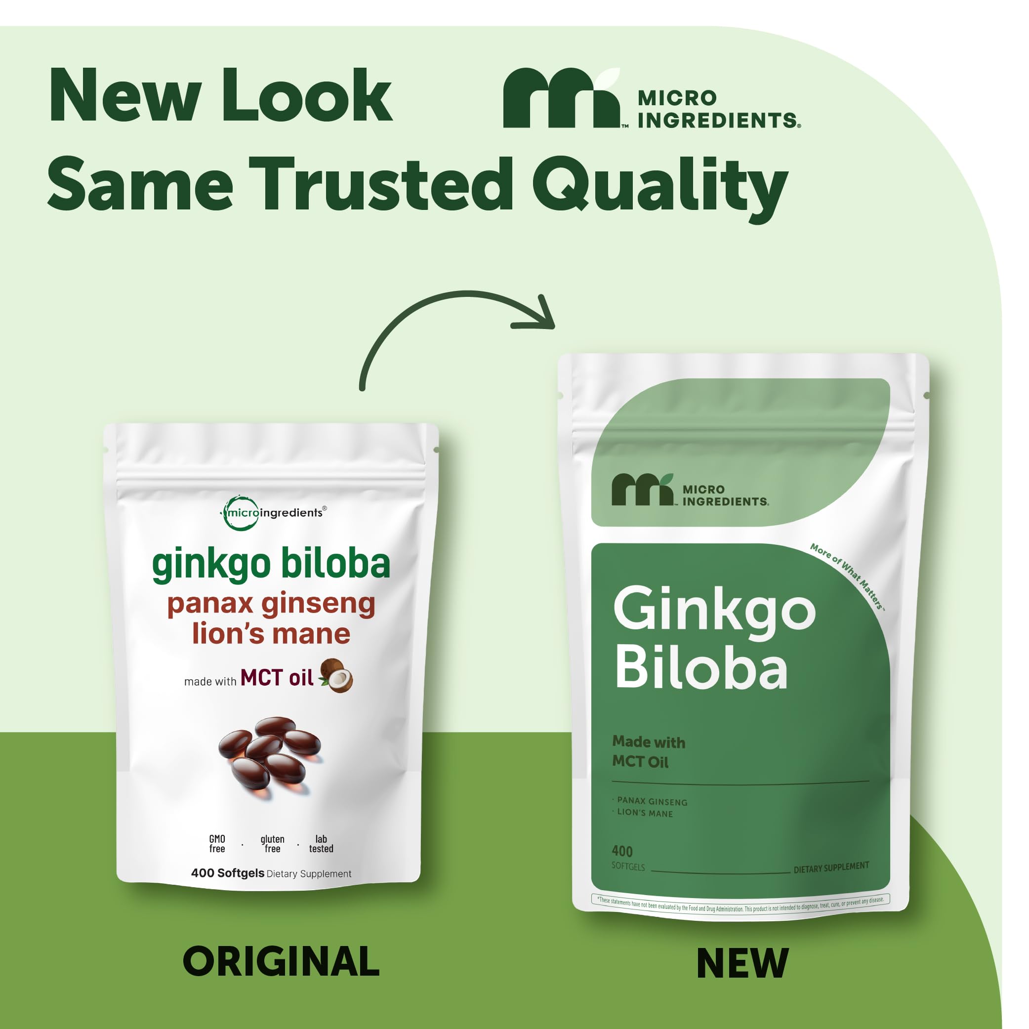 Micro Ingredients primer plano de cápsula blanda destacando fácil ingestión