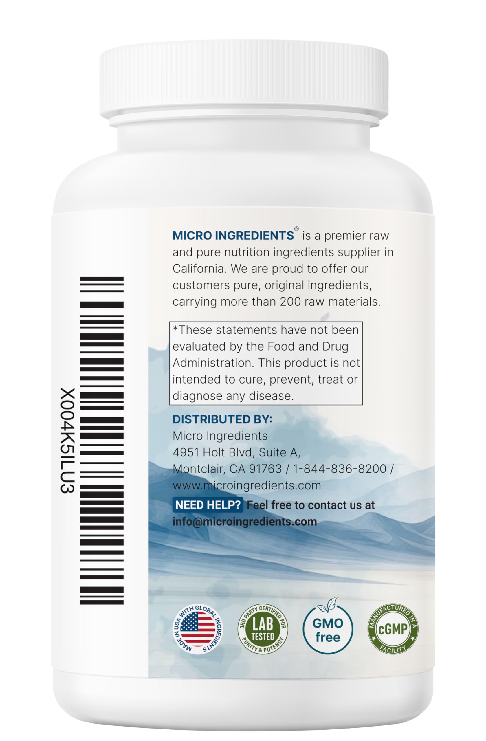 Micro Ingredients cierre y forma de cápsula vegetal destacando aptitud vegana