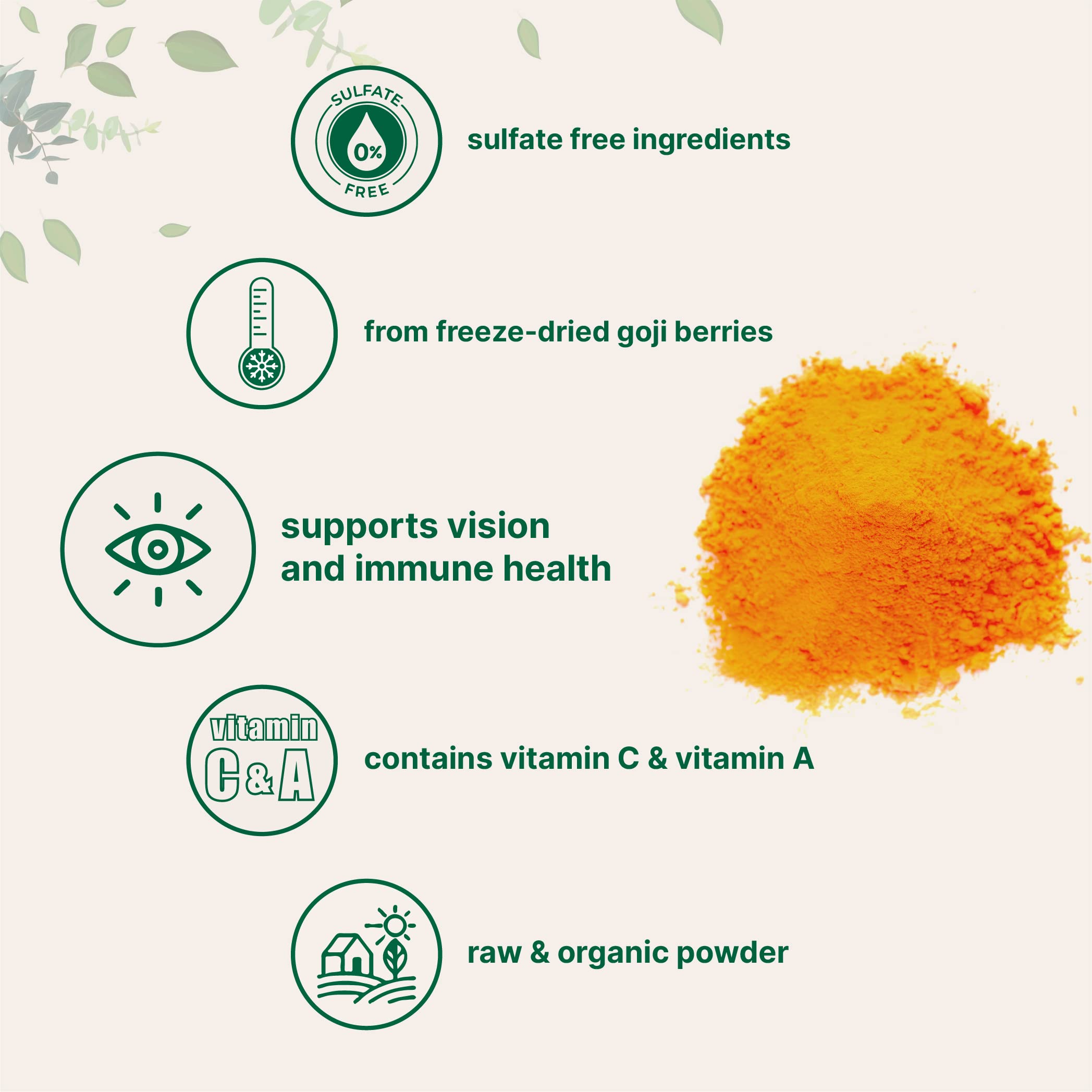 Micro Ingredients polvo de goji mezclado en smoothie, aporta sabor y color vivo a bebidas