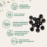 Micro Ingredients frasco abierto con gomitas, facilita dosis diaria