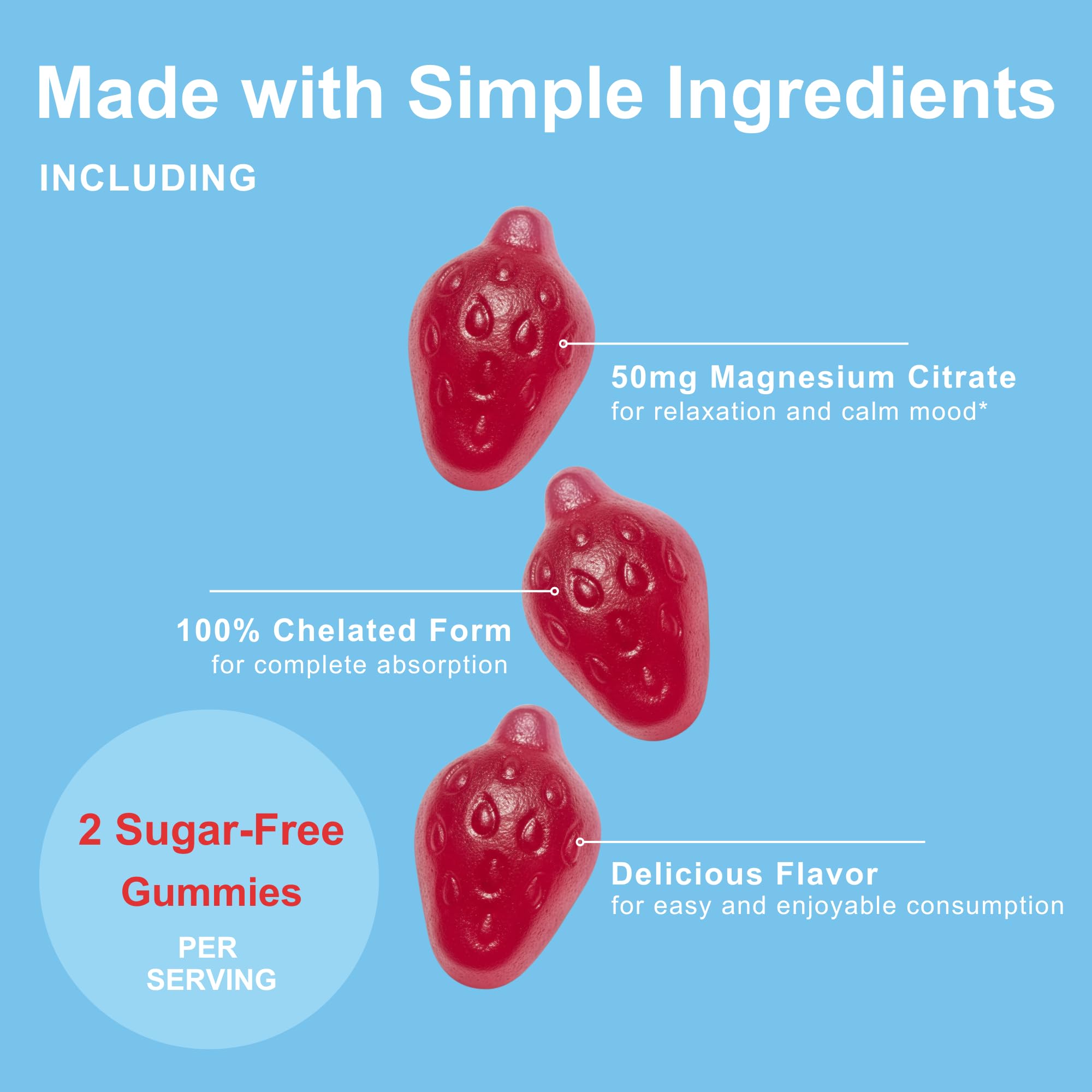 Micro Ingredients múltiples gomitas dispuestas resaltando sabor fresa y sin azúcar