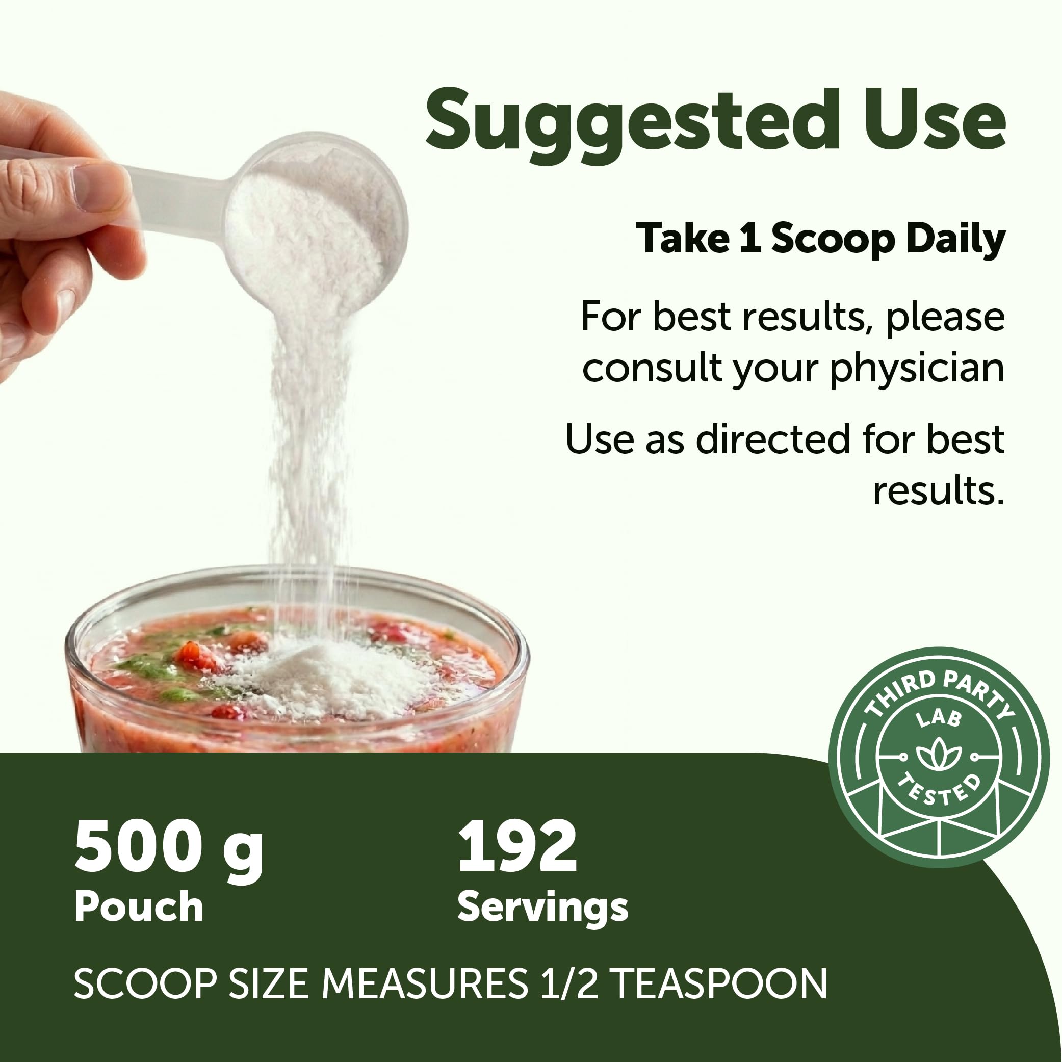 Micro Ingredients polvo disolviéndose en agua, mezcla clara