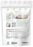 Micro Ingredients primer plano del polvo de inulina para ver textura fina y fácil disolución