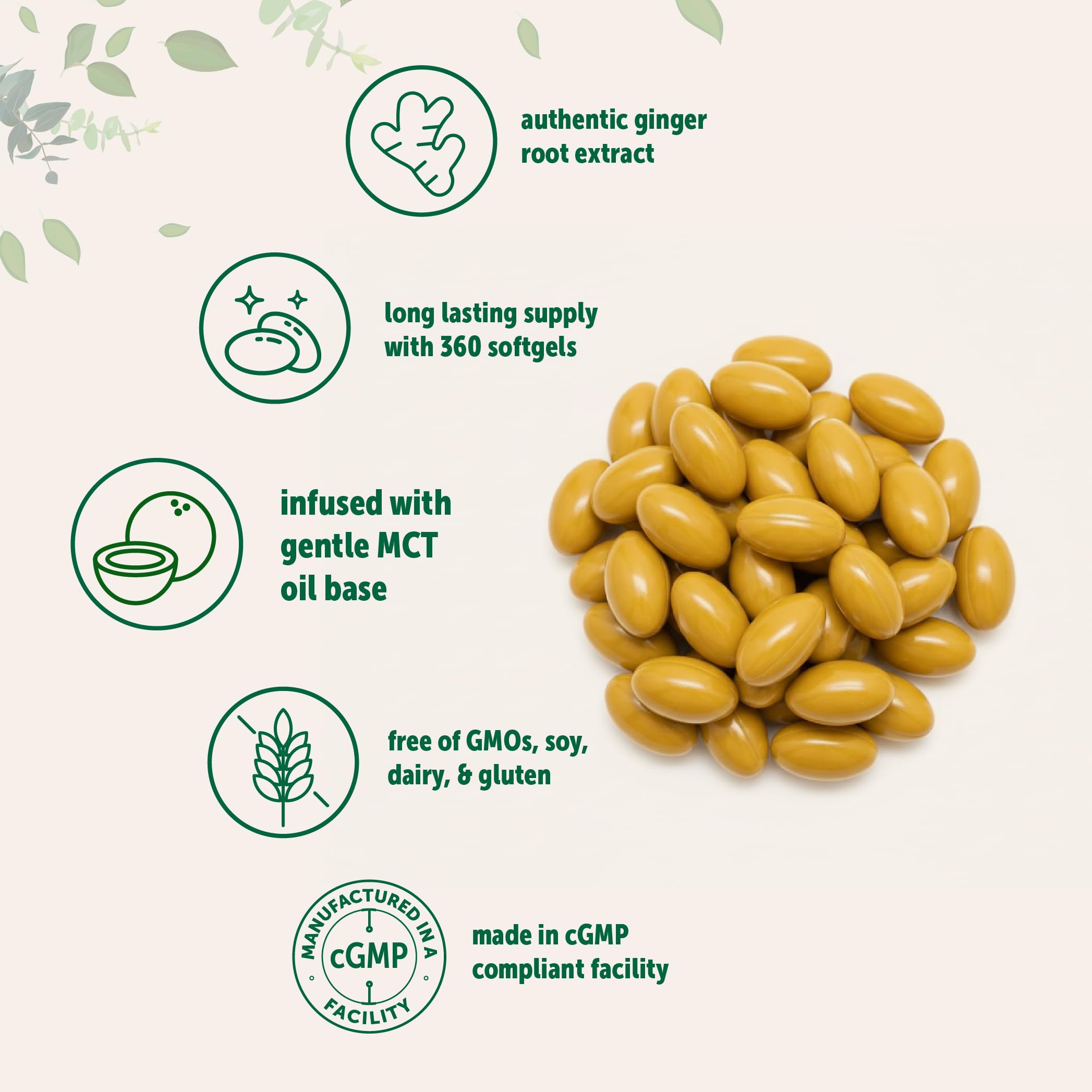Micro Ingredients gotas de MCT oil y jengibre en textura que facilita absorción