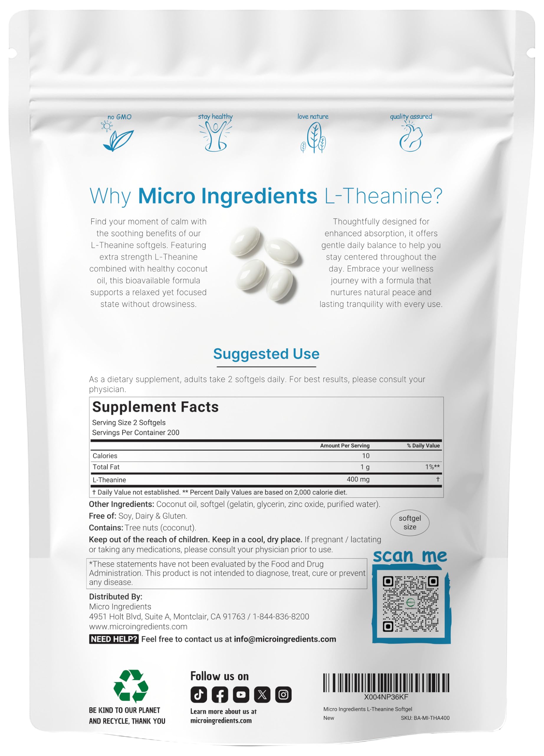 Micro Ingredients primer plano de un softgel con brillo, facilita la absorción