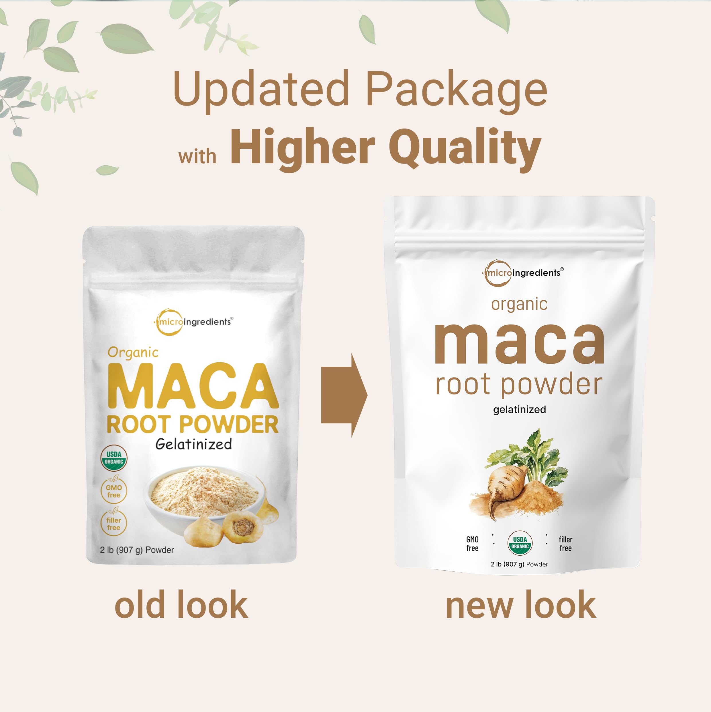 Micro Ingredients maca mezclada en batido listo para beber, energía instantánea