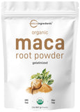 Micro Ingredients maca en polvo frontal del envase y presentación clara