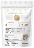 Micro Ingredients maca textura en primer plano muestra finura y mezcla fácil