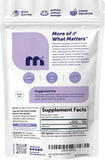 Micro Ingredients bolsa abierta con tabletas mostrando cantidad y almacenaje