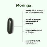 Micro Ingredients primer plano de una cápsula blanda mostrando textura y facilidad de ingestión