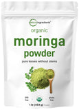 Micro Ingredients envase frontal mostrando moringa orgánica y peso