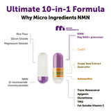 Micro Ingredients cápsula abierta que muestra fórmula interna