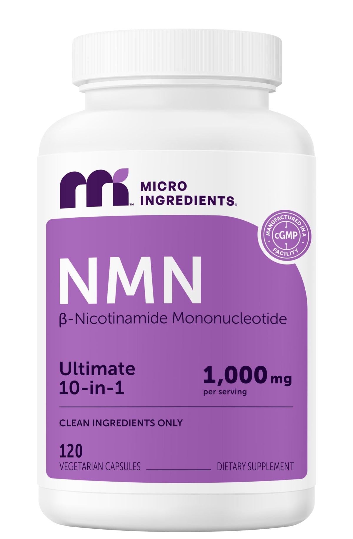 Micro Ingredients envase frontal mostrando etiqueta y beneficios clave