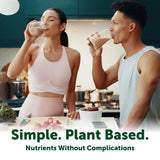 Micro Ingredients bolsa abierta con guisantes enteros, señalando origen natural