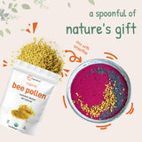 Micro Ingredients polen en mesa de desayuno, sugiere uso cotidiano y complemento nutritivo