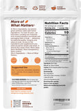 Micro Ingredients etiqueta con información de ingredientes y pruebas