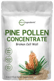 Micro Ingredients envase frontal del polvo de polen de pino, práctico y puro