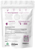 Micro Ingredients textura de polvo hidrolizado en primer plano, fácil disolución