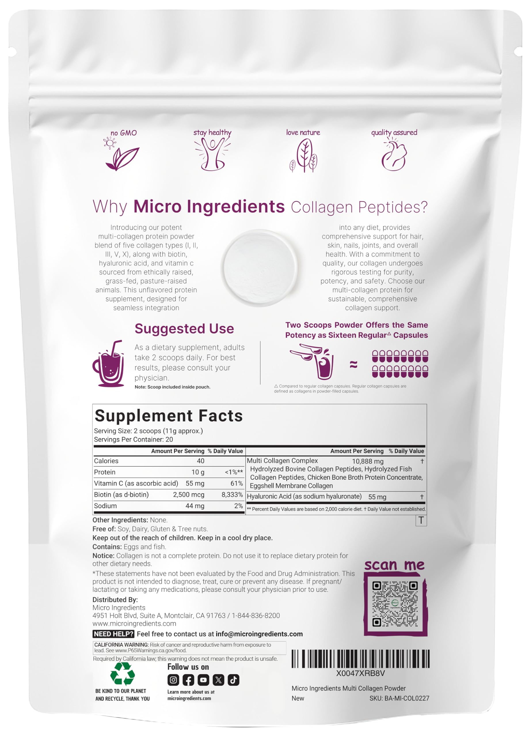 Micro Ingredients polvo textura en primer plano que demuestra la solubilidad y finura