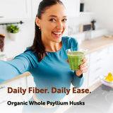 Micro Ingredients cáscaras de psyllium espolvoreadas sobre avena nutritiva