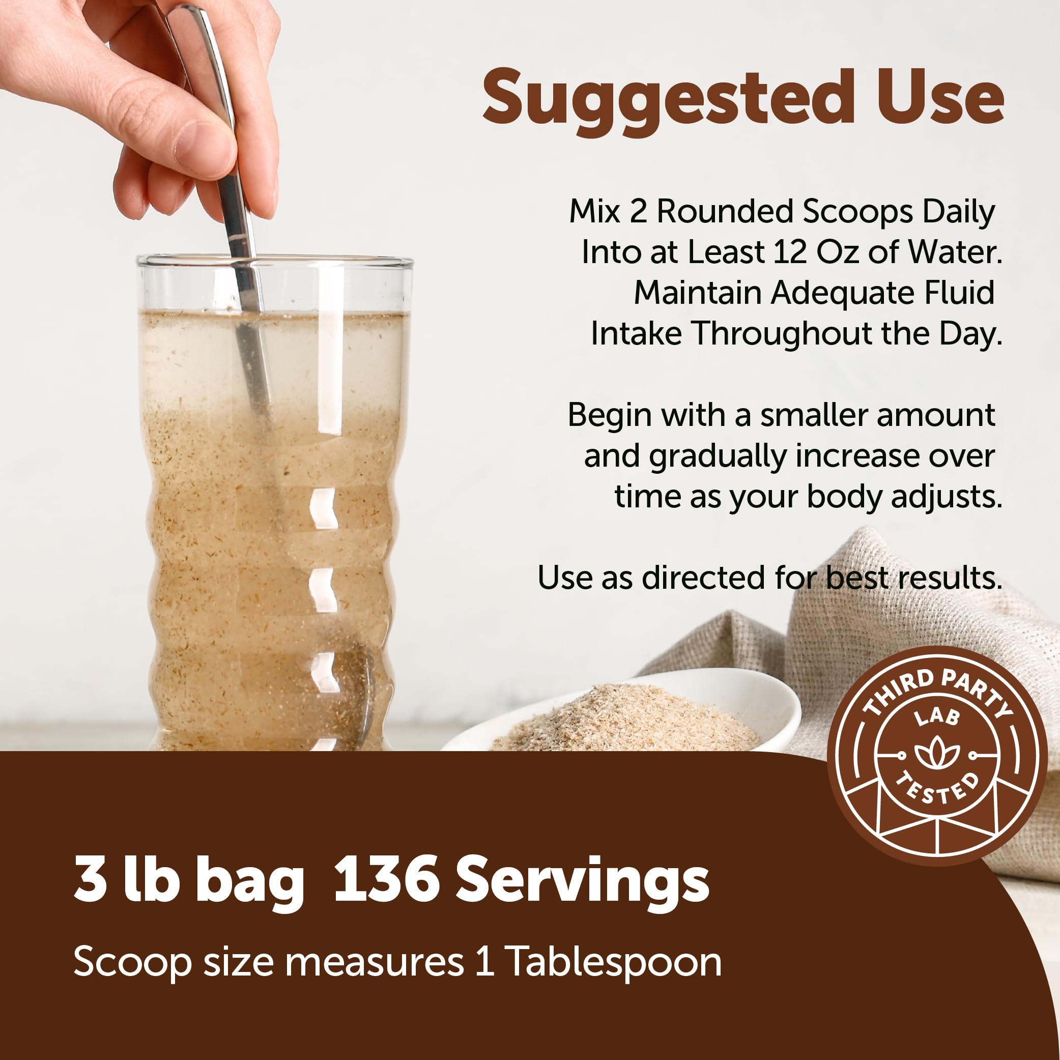 Micro Ingredients psyllium mezclado en batido cremoso para mayor fibra