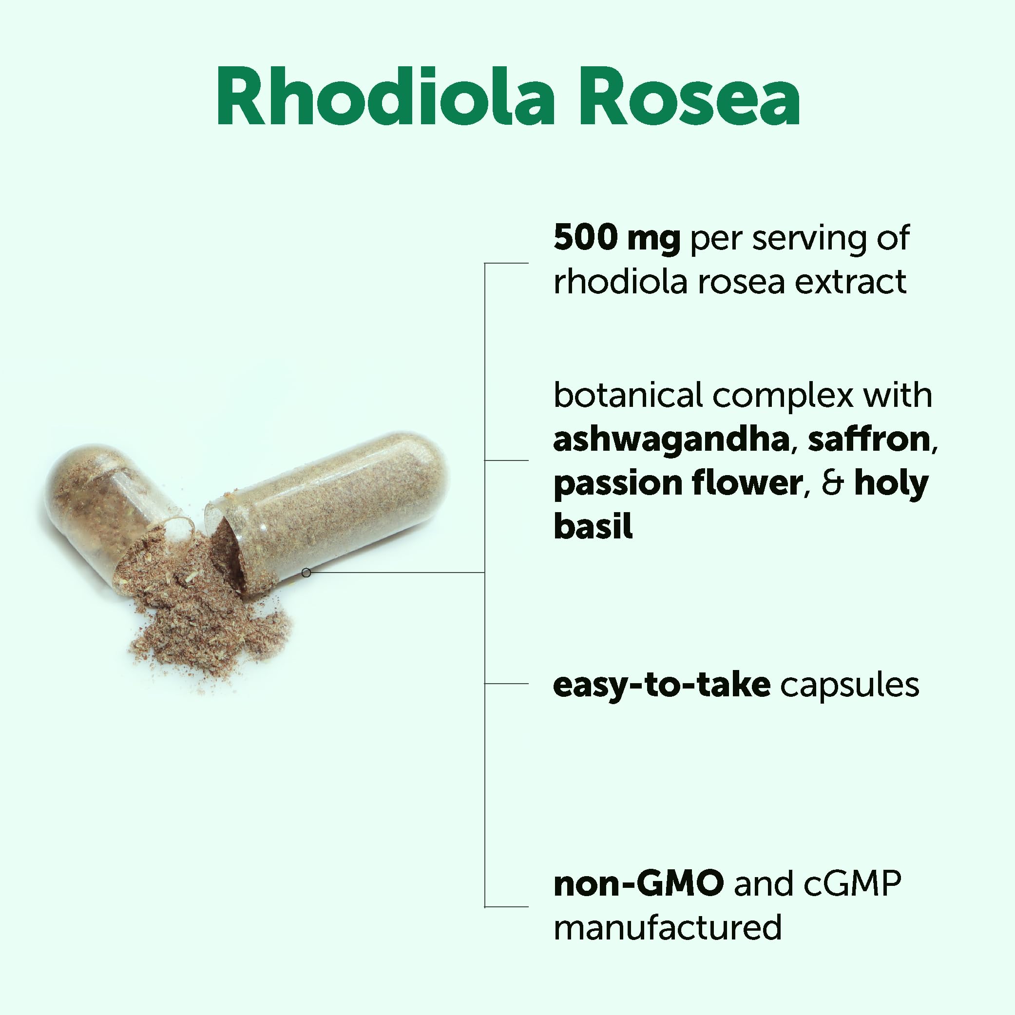 Micro Ingredients cápsulas en mano para visualización de tamaño práctico