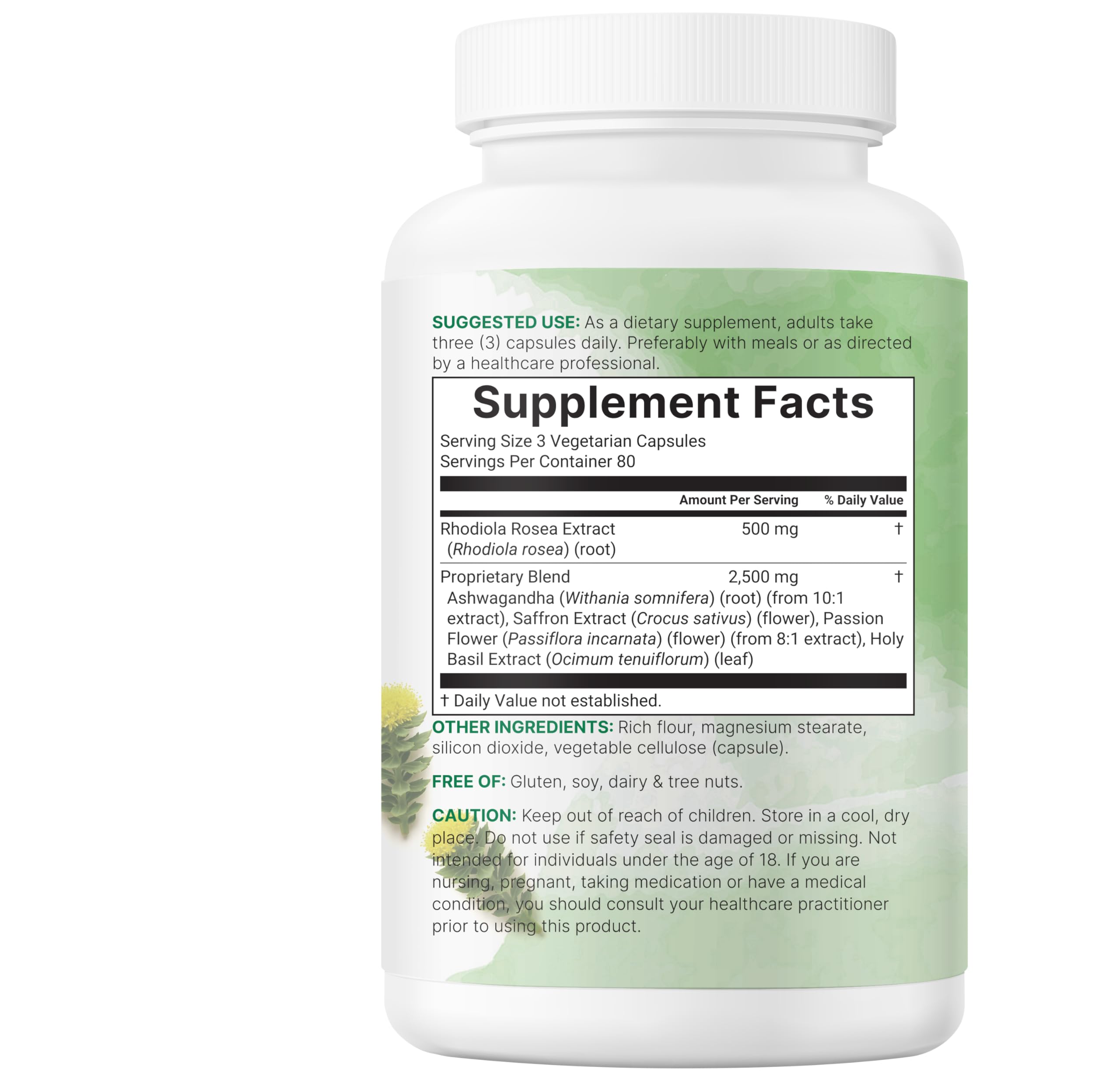 Micro Ingredients primer plano de cápsula vegetal resaltando formato vegano