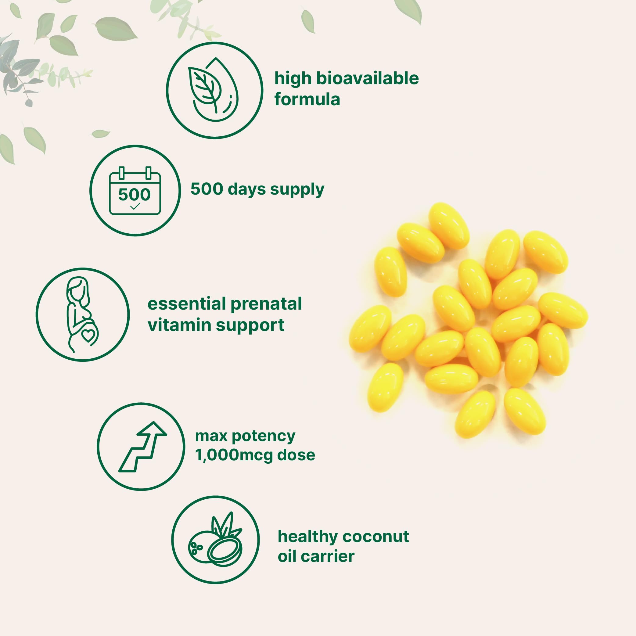Micro Ingredients softgel en mano para mostrar tamaño y conveniencia