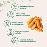 Micro Ingredients softgel en mano para comparar tamaño y facilidad de deglución