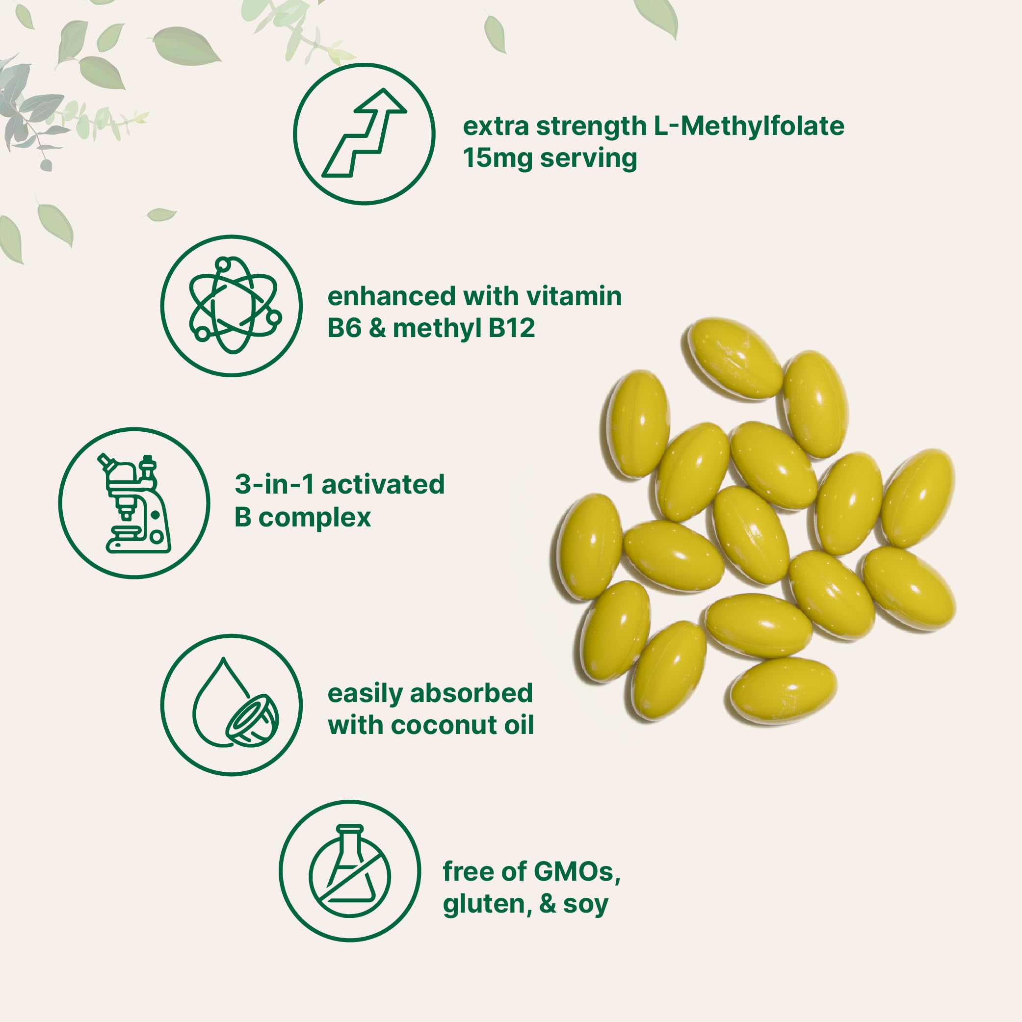 Micro Ingredients softgel en mano para comparar tamaño y facilidad de tragar