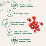 Micro Ingredients softgels en mano para visualizar tamaño y dosis