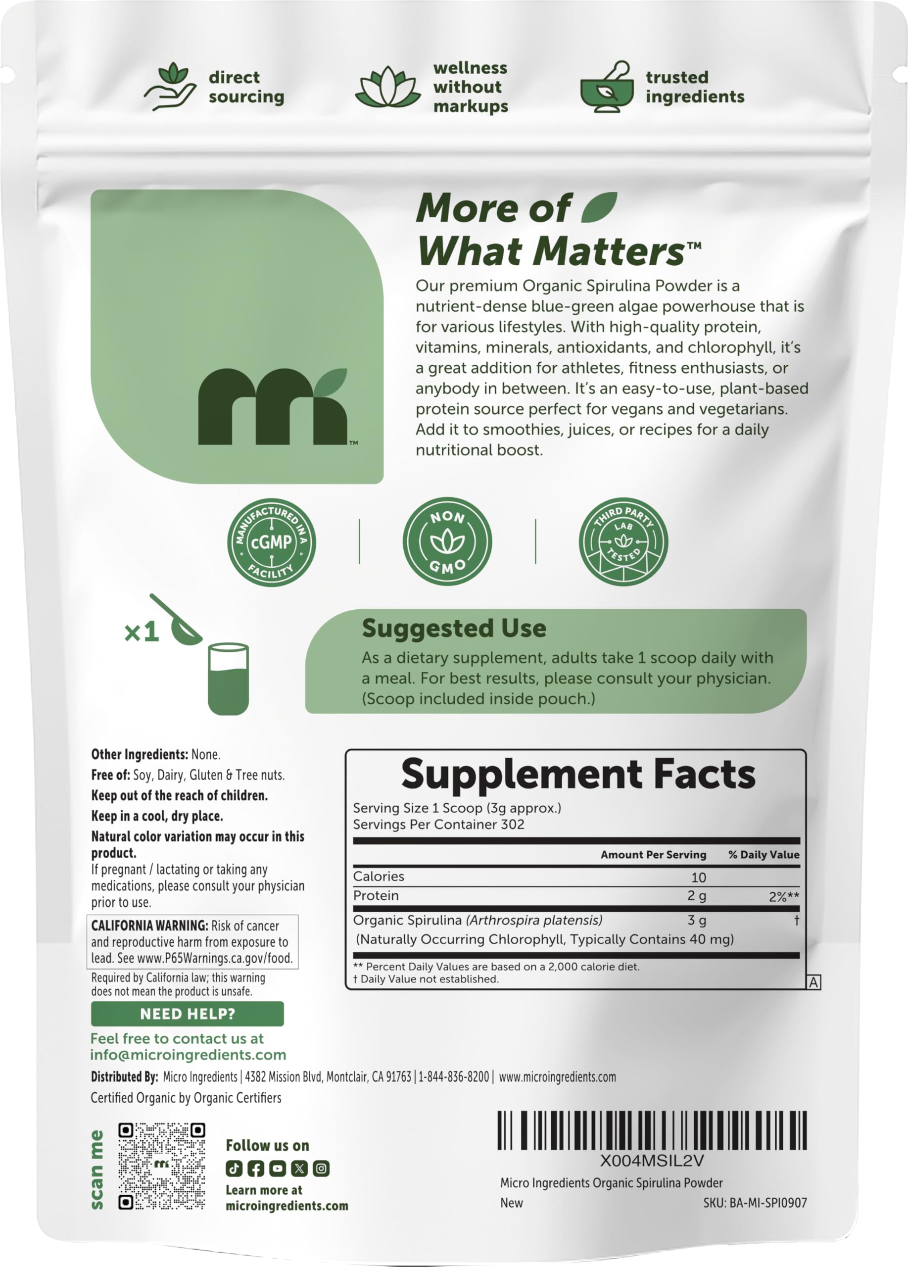 Micro Ingredients spirulina en hummus casero integrando sabor y nutrientes vegetales