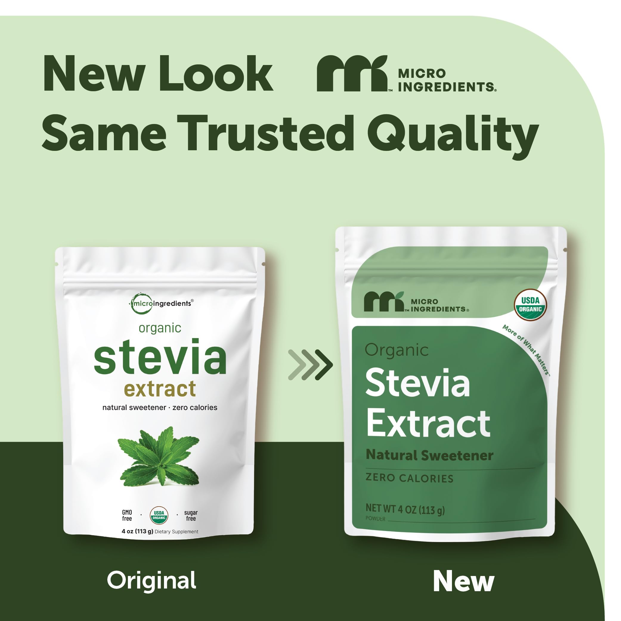 Micro Ingredients polvo de stevia en primer plano destacando pureza