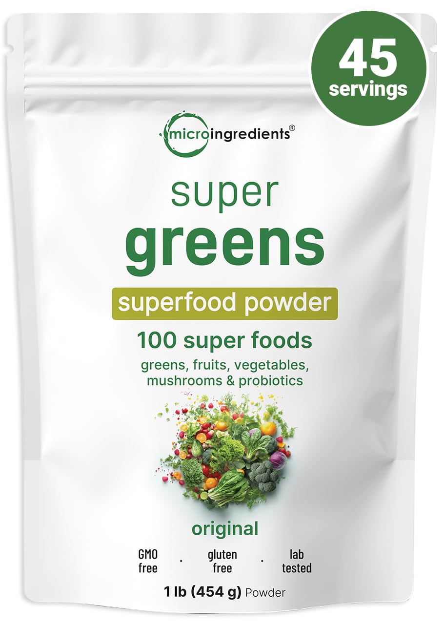 Micro Ingredients envase frontal mostrando mezcla de superalimentos y beneficios