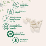 Micro Ingredients primer plano de textura de cápsula vegetal sin rellenos