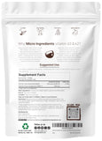 Micro Ingredients primer plano de la textura de la cápsula suave con aceite de coco, mejora absorción visual