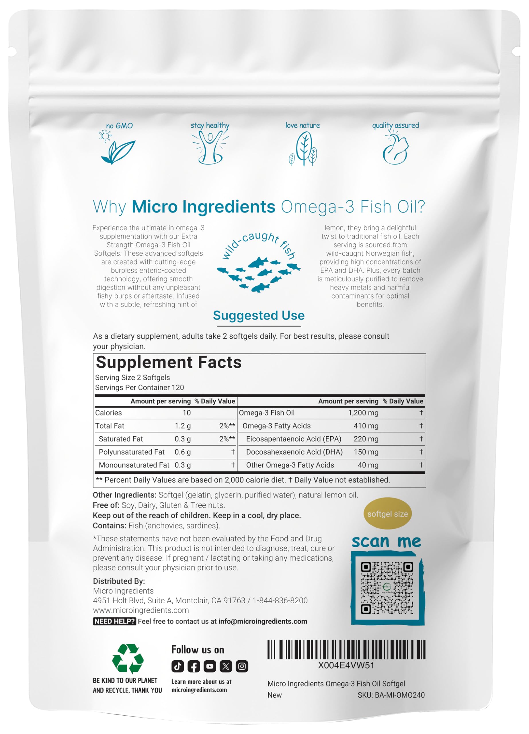 Micro Ingredients detalle de la textura de la cápsula que facilita la deglución
