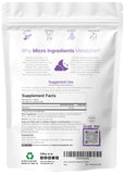 Micro Ingredients primer plano de la textura de la tableta, disolución rápida