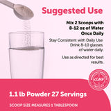 Micro Ingredients vaso con bebida mezclada para hidratación inmediata