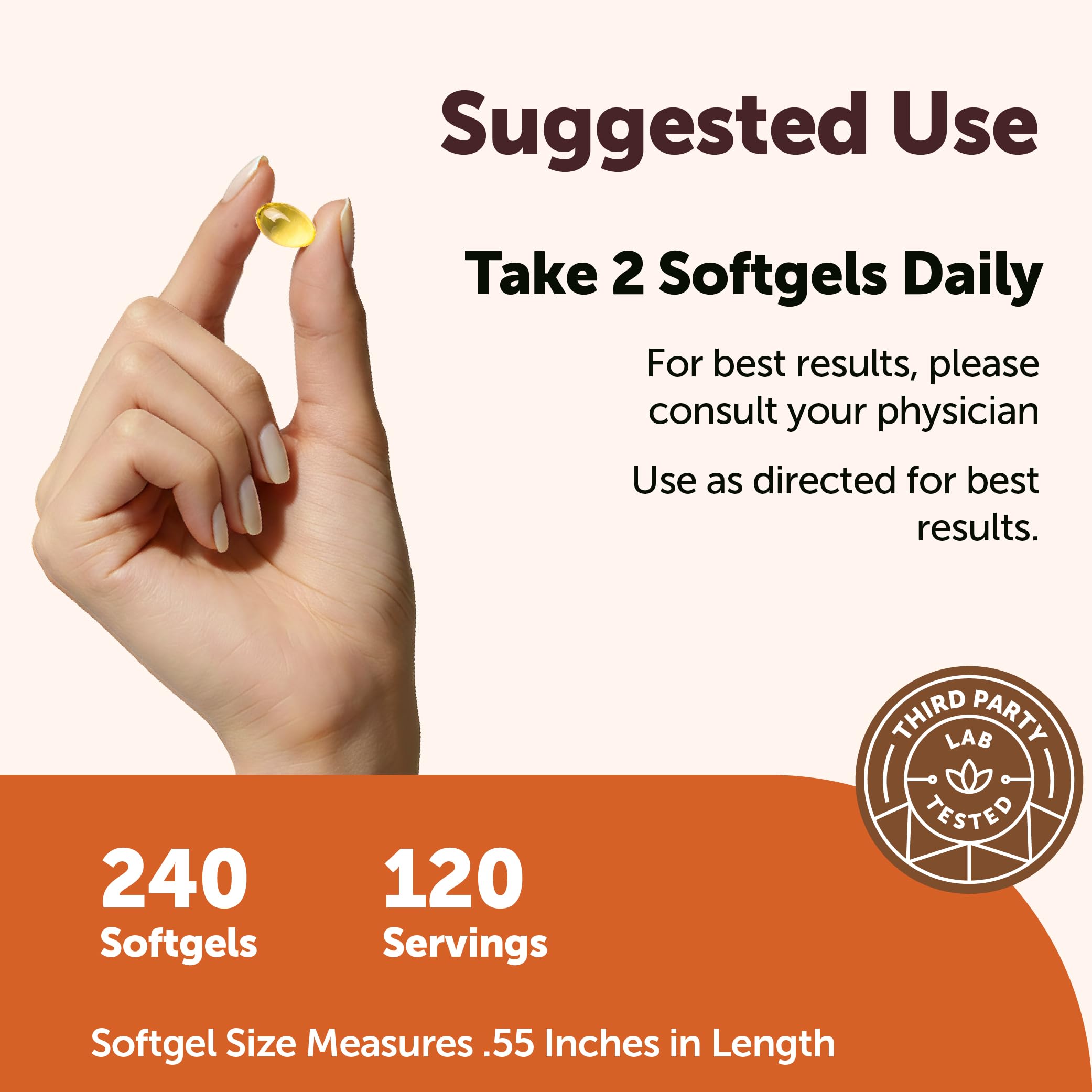 Micro Ingredients frasco abierto con softgels visibles indicando cantidad por envase