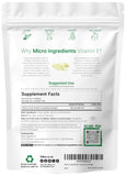 Micro Ingredients primer plano de un softgel que muestra textura y facilidad de ingestión