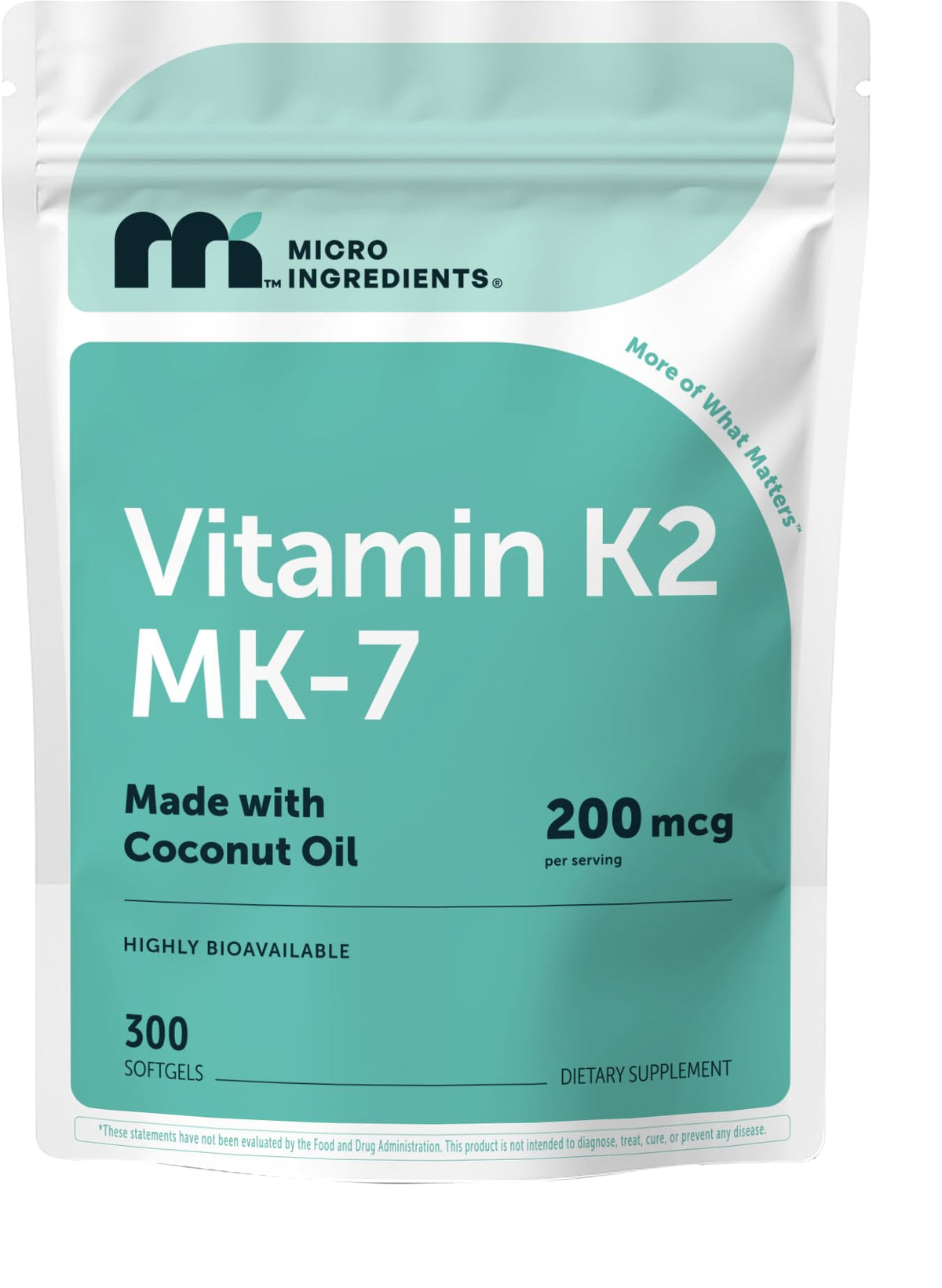 Micro Ingredients bote frontal mostrando 300 cápsulas, fácil suministro diario